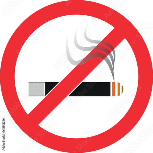 No smoking sign, Cigarette silhouette graphics design, Restricted in public areas, No smoking sign on a brick wall, No smoking sign on an office building wall at Central, UK, Western Europe.