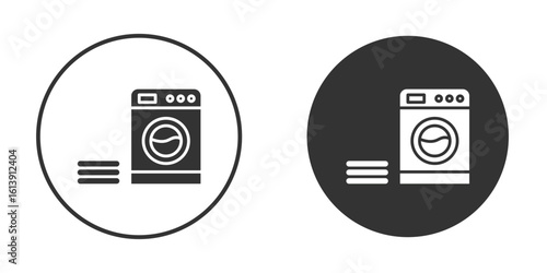 Laundry icon. sign designs. solid pictogram
