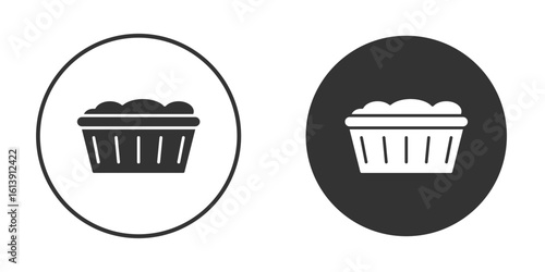 laundry hamper icon. sign designs. solid pictogram