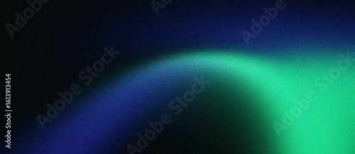 Grainy background, with green blue black gradient shape and abstract dark noise texture backdrop, wide banner poster header cover wallpaper design