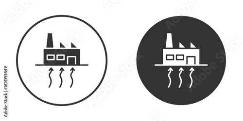 Geothermal Energy icon. sign designs. solid pictogram