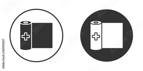 Gauze icon. sign designs. solid pictogram
