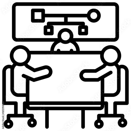 Project Kick Off line icon