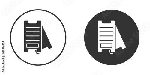 Eticket icon. sign designs. solid pictogram