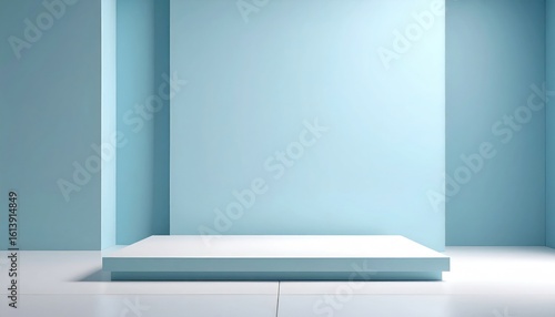 Wallpaper Mural Minimalist display setup modern studio digital image clean environment wide angle view contemporary design for artistic inspiration Torontodigital.ca