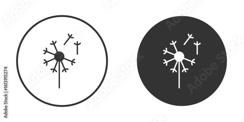 Dandelion icon. sign designs. solid pictogram