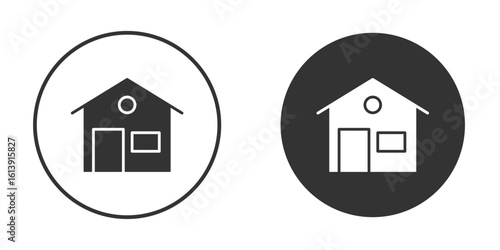 Clean house icon. sign designs. solid pictogram