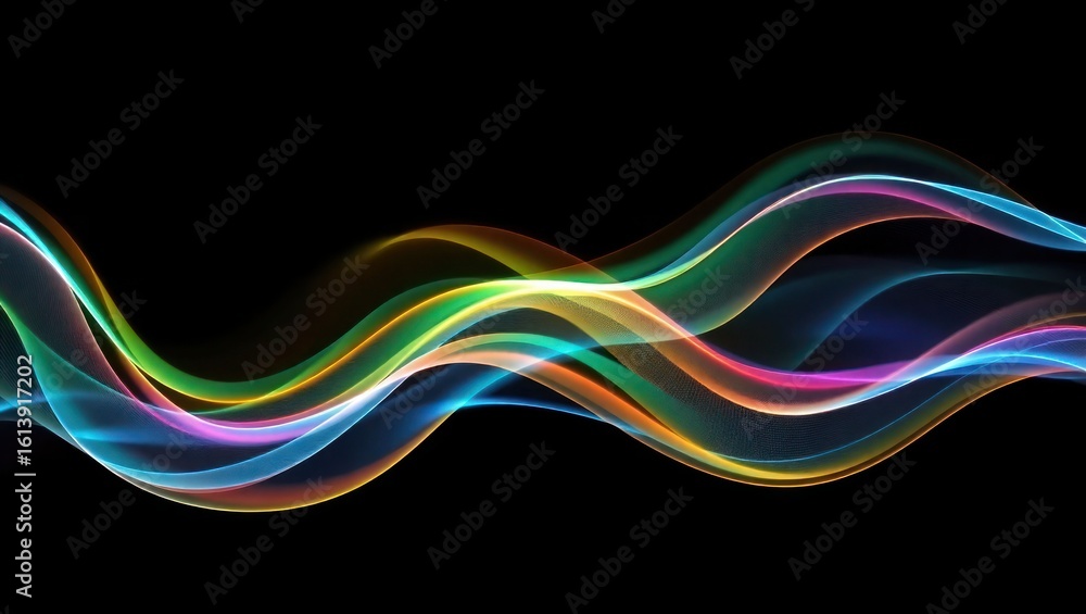 Naklejka premium abstract colorful wave background