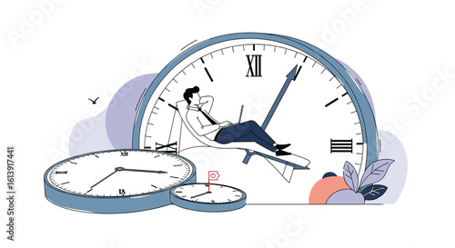 Business professional struggling with overwhelming workload and tight deadlines in modern office environment