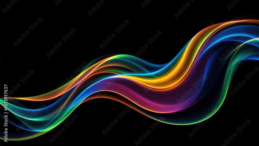 Naklejka premium abstract colorful wave background