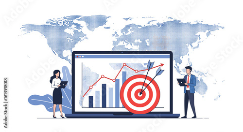 Global business growth strategy development and implementation for sustainable company performance and market expansion