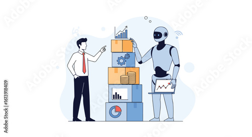 Human robot collaboration in modern project management automation and efficiency improvement for business growth
