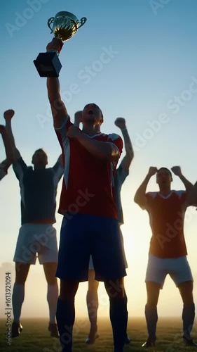 Soccer Team Victory Celebration. (1)