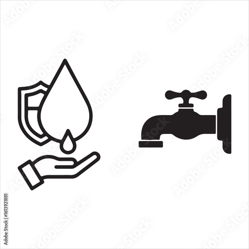 Water conservation and purity symbolism