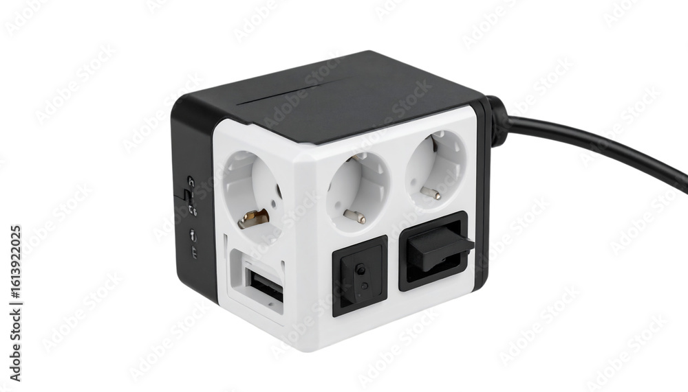 Fototapeta premium Power Strip Cube with USB