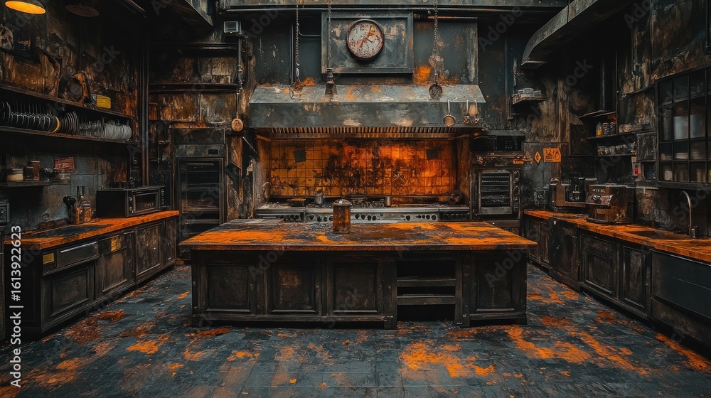 Rusty, Industrial Kitchen Rusty, Industrial Kitchen