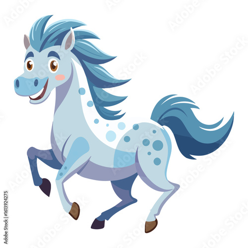 A drawing of a funny vector Horse illustration