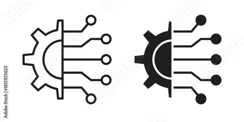 Transform icon flat and stroke style pack on white background. Vector illustrations