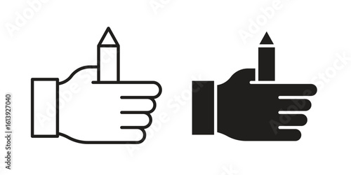 Self expression icon flat and stroke style pack on white background. Vector illustrations