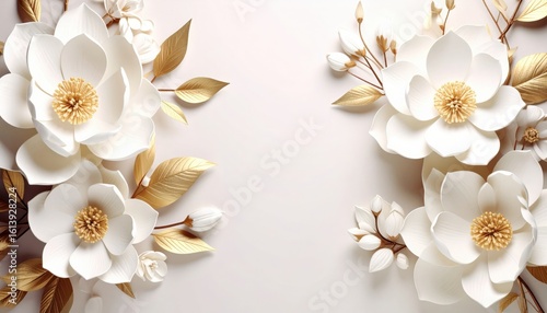 Wallpaper Mural Delicate floral arrangement display studio setting photography minimalist environment aesthetic viewpoint nature inspired design Torontodigital.ca