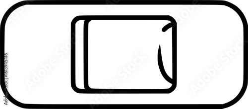 Bandage outline icon vector
