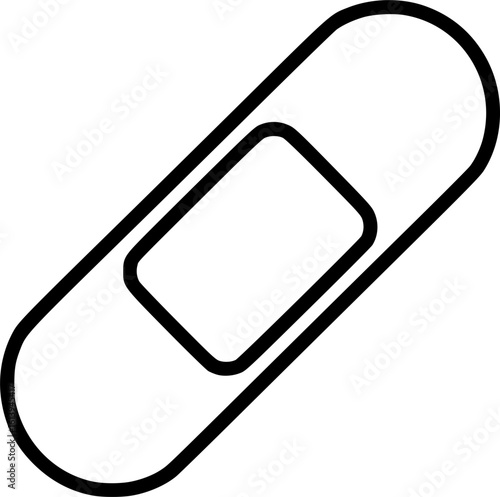 Bandage outline icon vector
