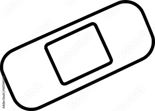Bandage outline icon vector
