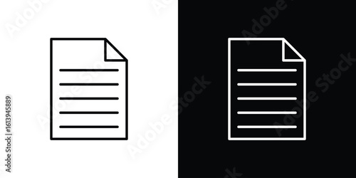 Form icon logo vector designs. icon set in a black and white strokes