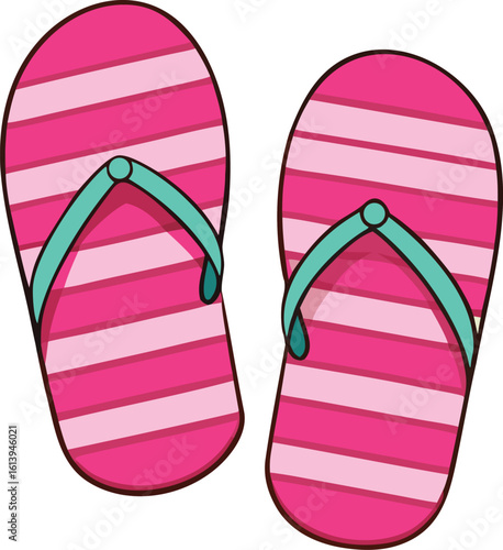 pink flip flops
