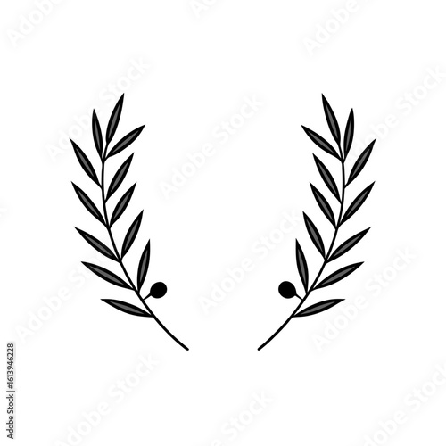  modern botanical blue olive branches seamlessly f