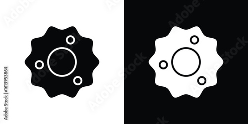Microorganism icon symbol. simple flat symbol on blank background.