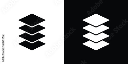 Layers icon symbol. simple flat symbol on blank background.