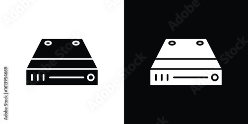 Hard Disk icon symbol. simple flat symbol on blank background.