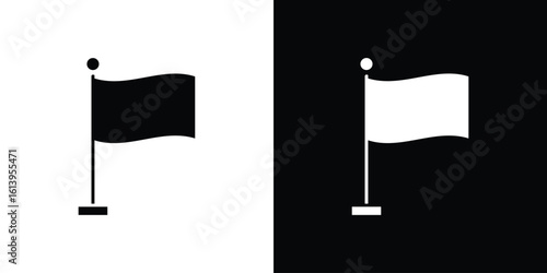 Flag icon symbol. simple flat symbol on blank background.