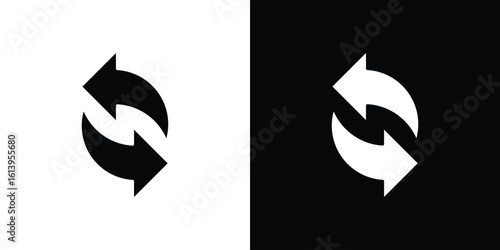 Exchange icon symbol. simple flat symbol on blank background.