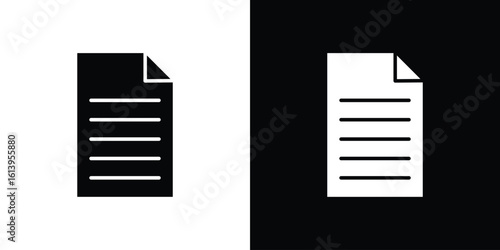 Document icon symbol. simple flat symbol on blank background.