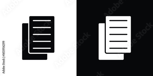 Copy icon symbol. simple flat symbol on blank background.