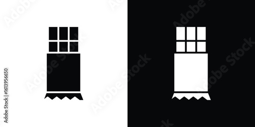 Chocolate icon symbol. simple flat symbol on blank background.