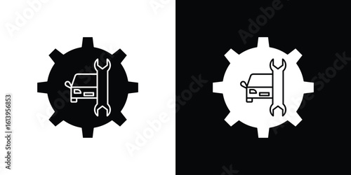 Car mechanic icon