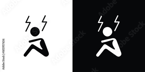 Anxiety or stress icon