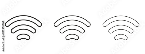 Wifi icon symbol. Linear style sign for mobile concept