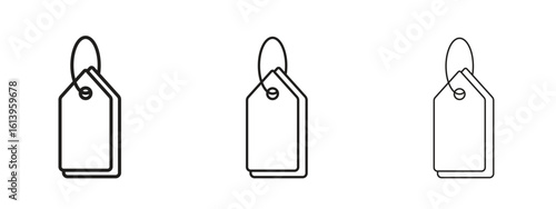 Tag icon symbol. Linear style sign for mobile concept