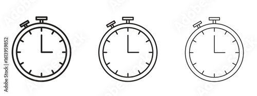 Stopwatch icon symbol. Linear style sign for mobile concept