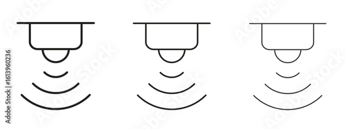 Sensor icon symbol. Linear style sign for mobile concept
