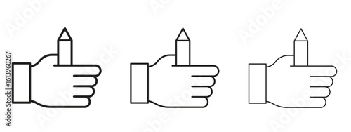 Self expression icon symbol. Linear style sign for mobile concept