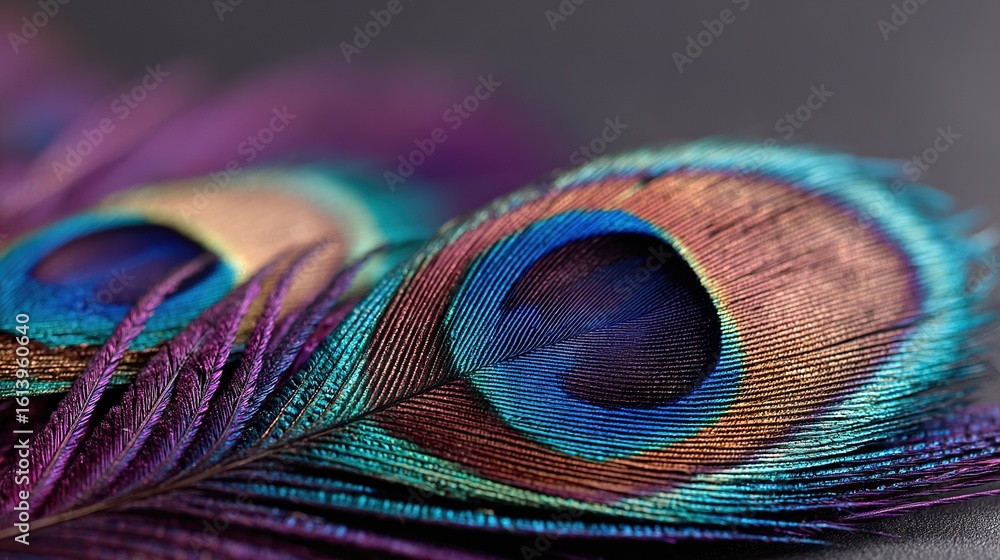 Fototapeta premium Purple, blue, green, blue