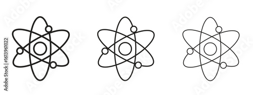 Physics icon symbol. Linear style sign for mobile concept