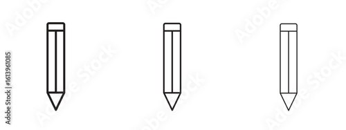 Pencil icon symbol. Linear style sign for mobile concept