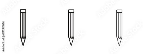Pencil icon symbol. Linear style sign for mobile concept