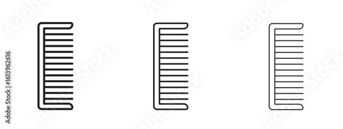 Hair brush icon symbol. Linear style sign for mobile concept